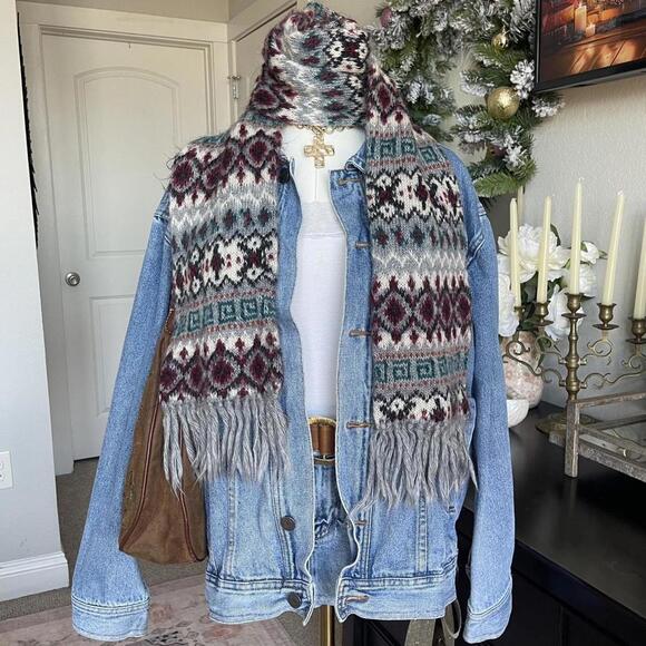 Aris Accessories - Aztec Knit Scarf